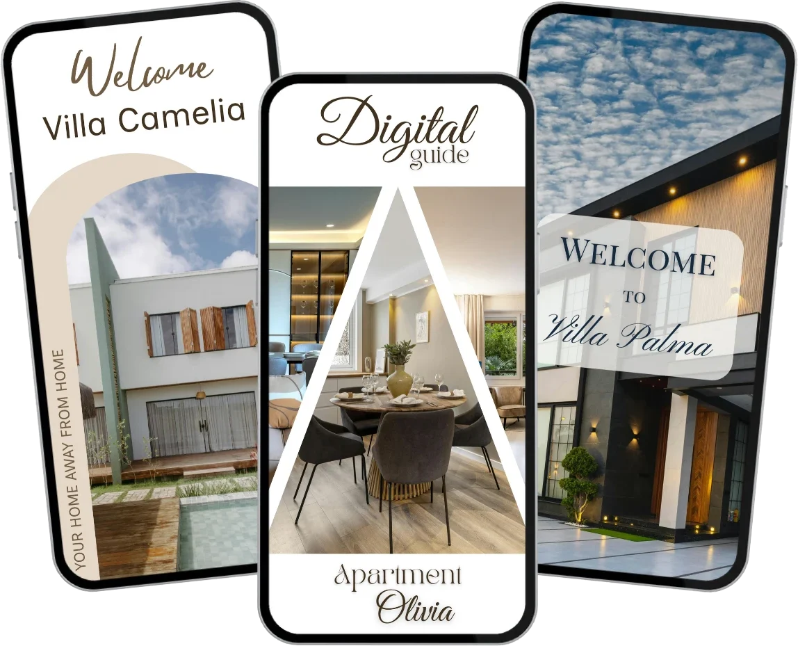 Primjeri digitalnih vodiča: Villa Camelia, Apartment Olivia i Villa Palma